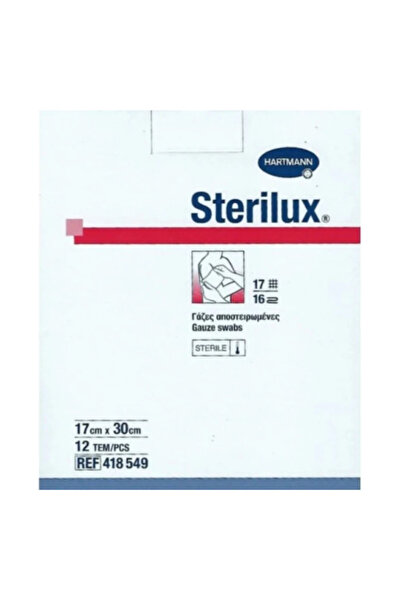 Hartmann Sterilux ES αποστειρωμένη γάζα φαρμακευτική 17 νήματα 16 στρώσεις 17...