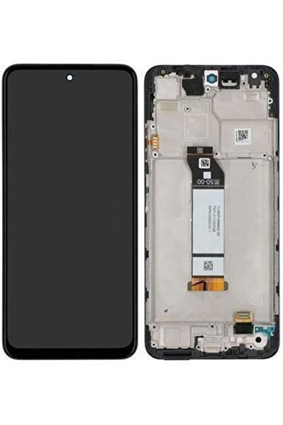 OEM Οθόνη με μηχανισμό αφής και πλαίσιο για Xiaomi Redmi Note 10 5G Μαύρο Κωδ...