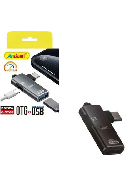 OEM Μετατροπέας USB 3.0 OTG USB-C Αρσενικό σε USB-A Θηλυκό Γκρι 1 Τεμάχιο