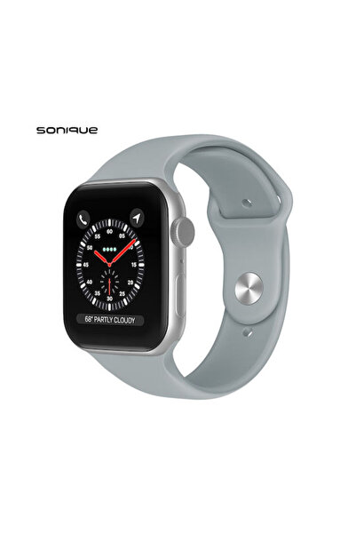 Other Sonique Μαλακό Λουράκι Σιλικόνης Ανοιχτό Γκρι (Apple Watch 44/45/46mm/U...