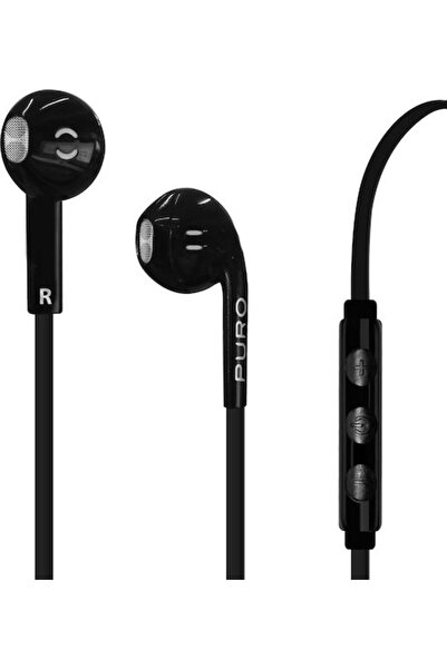 Puro Στερεοφωνικά ακουστικά ψείρες handsfree με βύσμα 3.5mm, μαύρα
