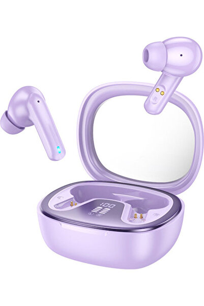 hoco. Hoco EQ6 Ενδοωτικά Ακουστικά Bluetooth Handsfree με Θήκη Φόρτισης Μωβ