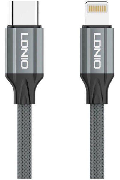 LDNIO Καλώδιο USB-C σε Lightning 30W Μαύρο 1μ (LC441)