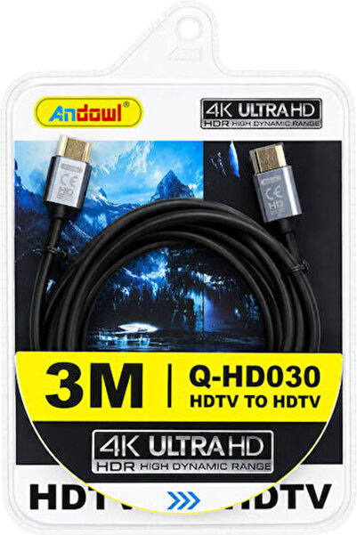 OEM Καλώδιο HDMI 4K Ultra HD Αρσενικό σε Αρσενικό 3μ Μαύρο