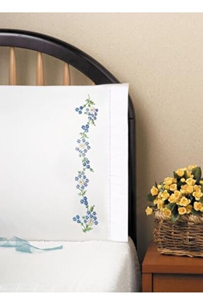 Yıldızan Balance Life Design Works Crafts t230040 blau Daisies، مقاس 50.8 × 7...