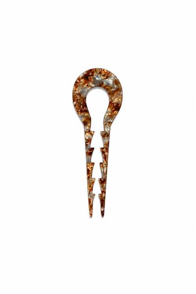 Charmist Bone Mocha Hair Clip