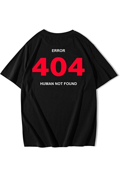 ZOKAWEAR Unisex Oversize Error 404 Human Not Found T-Shirt