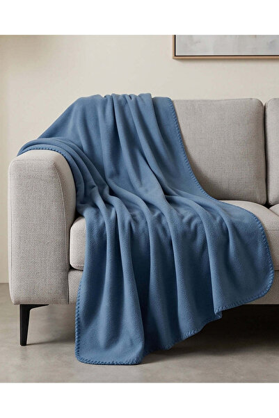 REDTAG Blue Fleece Blanket (180 x 130 cm)