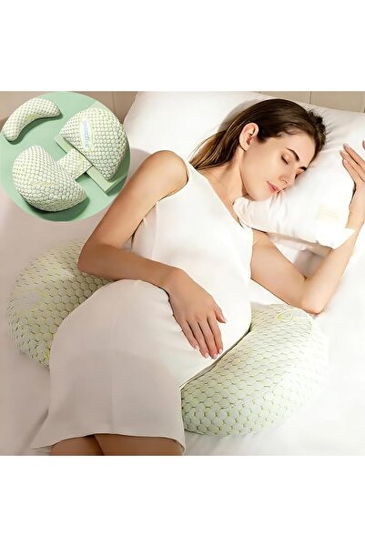Arabest Maternity Support Pillow,Ergonomic Pregnancy Wedge,Full-Body Back & L...