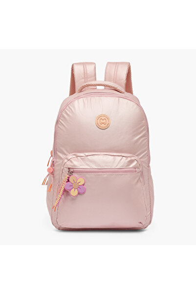 Marshmallow Solid Backpack for Girls 8-13 Years with Padded Shoulder Straps -...