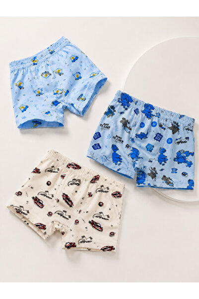 DİAMOND OUTLET Set de boxeri din bumbac din 3 piese pentru băieți, cu model, ...