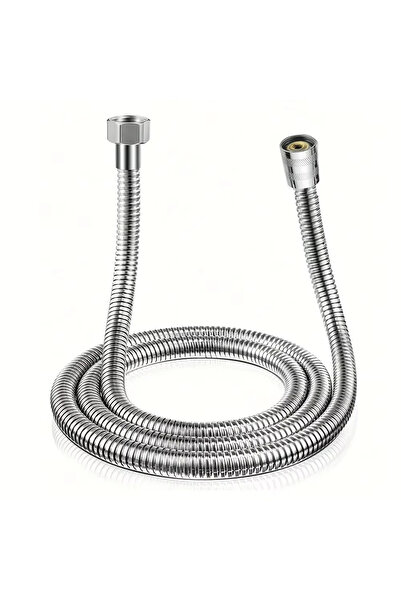 Choice 200cm silver 1.5/2M Stainless Steel Silver Hose Extended Tube Bathroom...