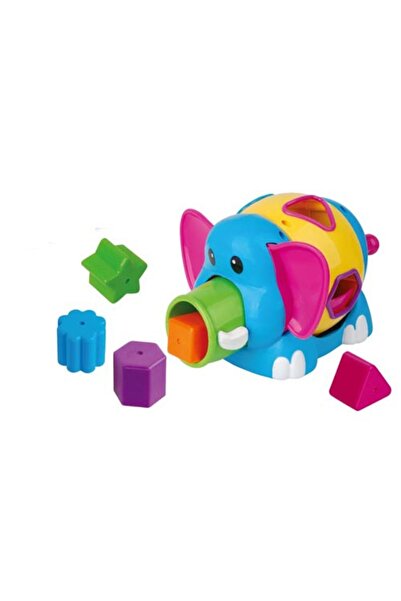 Tanny Kids لعبة تعليمية على شكل فيل لفرز الأشكال للأطفال الرضع