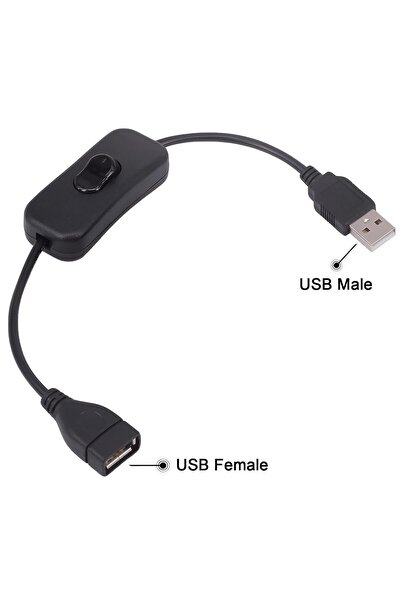 No Brade USB Cable with On-Off Switch and Power Control USB On-Off Switch