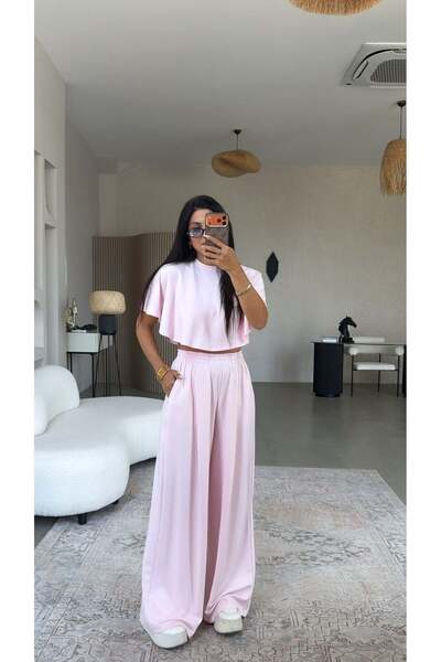 Buket Teke Σετ Candy Pink Modal με Κάπα