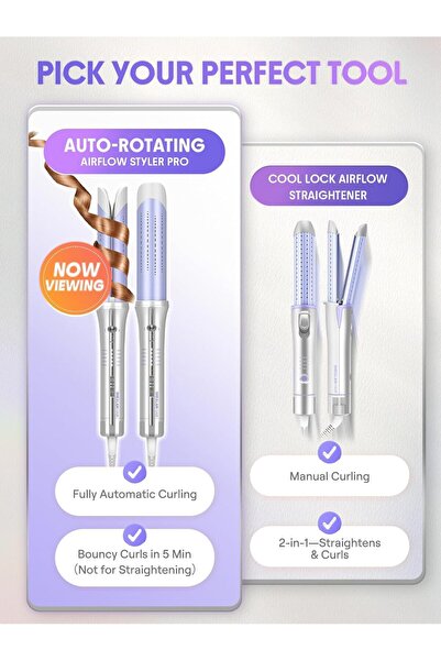 SHEGLAM 32mm One Touch Automatic Curling Iron with Cool Air – Long-Lasting Curls for Bouncy or Wavy Styles, Low Burn Risk, Fast Heat-Up for Medium to Long Hair