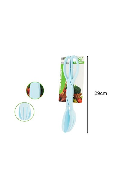 Re Plastic bread tongs 29 cm scissor-type model, non-slip, food tongs for pas...