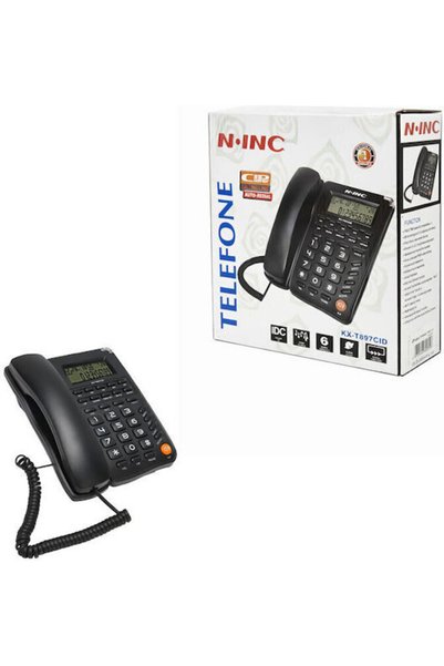 OEM NINC KX-T897CID Ενσύρματο Τηλέφωνο Γραφείου Μαύρο
