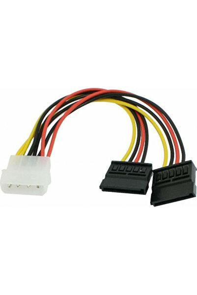 POWERTECH Καλώδιο Molex 4 ακίδων σε Sata 15 ακίδων 0,2μ Πολύχρωμο (CAB-W003)