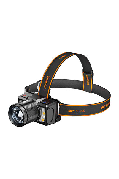 SUPERFIRE Lampă frontală LED pentru casă, călătorii, alergare, USB-C 700Lm Hl25