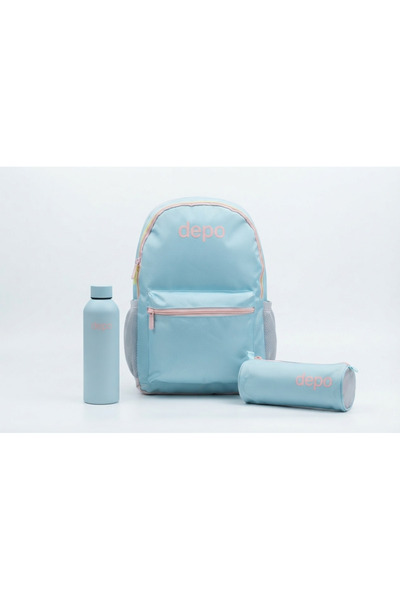 tooly 3Pcs School Backpack Set with Pencil Case & Water Bottle - Lightweight ...