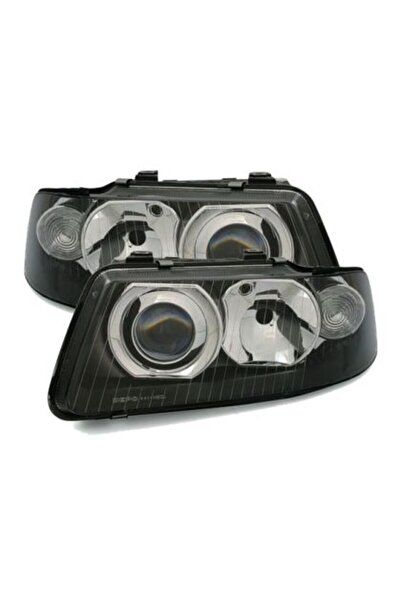Depo Μπροστινά φώτα για Audi A3 (2000-2003) - μαύρα, χωρίς λαμπτήρες (H1/H7) ...
