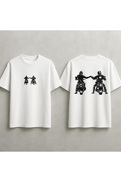 MAGORS Oversize Biker Club Back Printed Premium Unisex T-Shirt