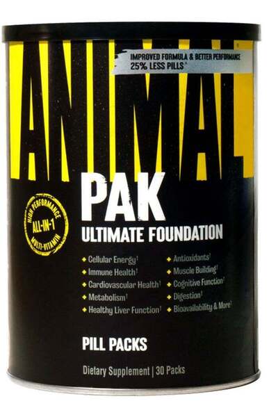 Animal Animale Animal Ultimate Essential Pack, 30 Packs, Health and Immune Su...