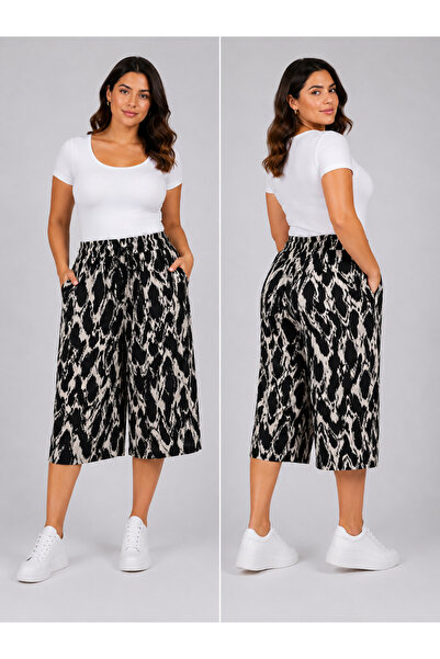 Trendline Trend Women's Viscose Printed Shorts Capri
