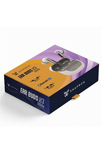 Universal Snapron SNK-9001 ANC Beyaz & ENC Kablosuz Bluetooth 5.4 Kulaki İçi Kulaklık (Enc Mıc-Anc Gameıng)
