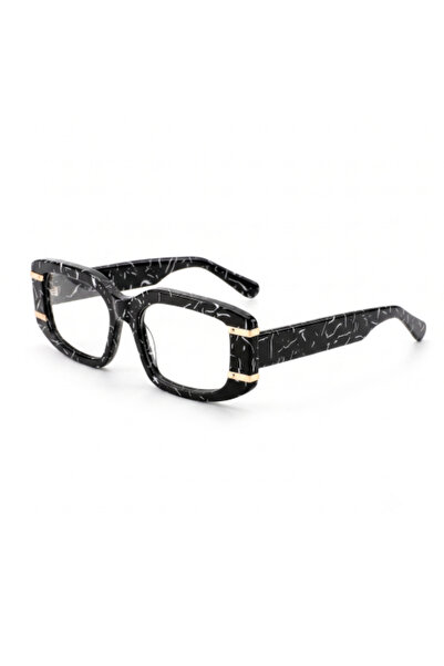 optivue Luxurious "Marble Noir" Glasses - Bold Design and Elegant Details