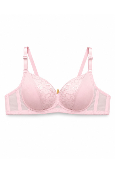 Generic Women's Padded Lace Bra with Adjustable Straps | Hook & Eye Closure, ...