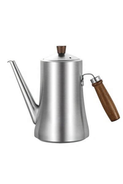 Chavin 304 Matte Steel Wooden Handle 1000 ml Oil Pot Sauce Bowl Vinegar Bowl ...