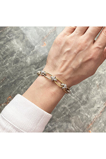 GOX Double Color X Transitional Paperclip Bracelet