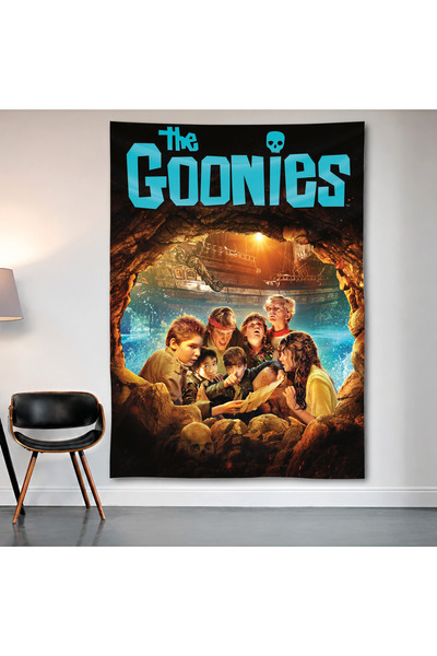 Geek Cultcha لوحة جدارية من The Goonies، ملصق من قماش الساتان عالي الجودة