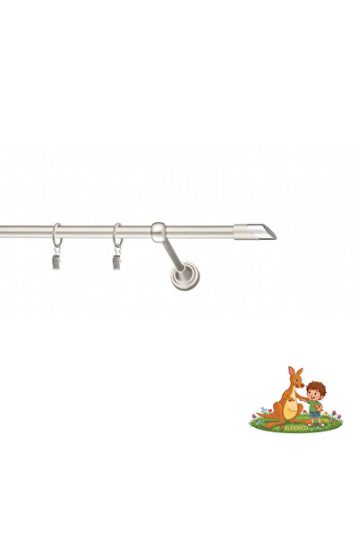 KLEIDECO Galerie simpla perdea AMERIKA, Metal, Diametru 16 mm, Capete SANTA M...