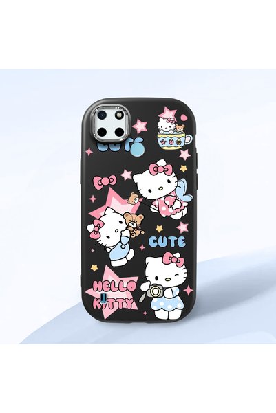 Hontinga Realme C25Y Compatible Case Camera Protector Black Silicone Couple P...