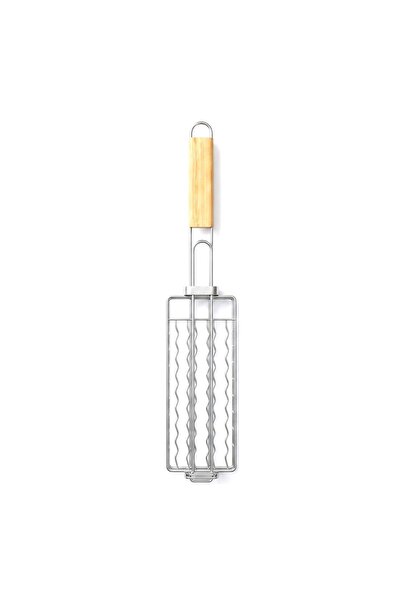 Flippy Grilaj pentru hot dog, Flippy, cu maner, din metal, pentru gratar si B...