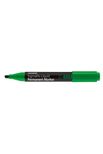 Monami Marker permanent SigmaFlo 121 cu varf tesit de 1-5 mm verde
