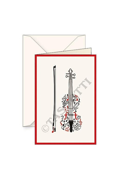 Tassotti Carnet cu plic Violino B6 multicolor 16.8x11.5cm