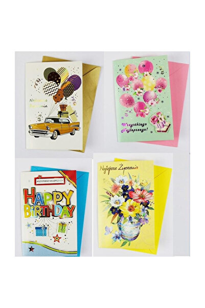 POLKART Set felicitare LUX 3 MIX, modele mixte, format 148x207 mm, Multicolor...