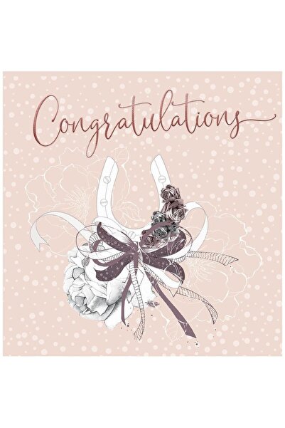 Clear Creations Felicitare de nunta/karnet CL0926 patrata, cu plic, 156x156 m...