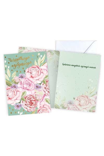 KUKARTKA Karnet de felicitare Passion Premium, decorat, cu plic inclus, B6, M...