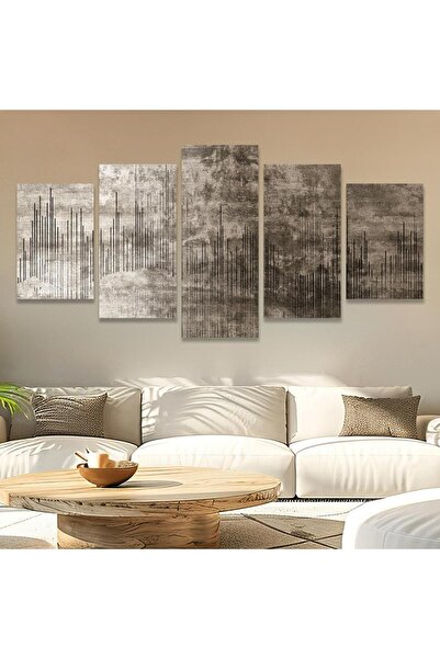 Generic Modern 5-Piece Sectional Canvas Wall Art Set - Abstract Neoclassical ...