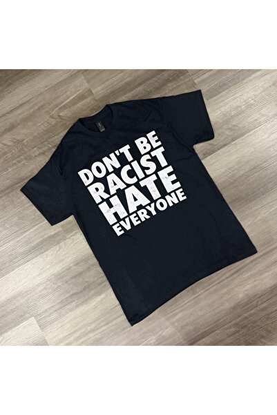 Grafftee Clothing تي شيرت مضحك مضاد للعنصرية مطبوع للجنسين مقاس كبير