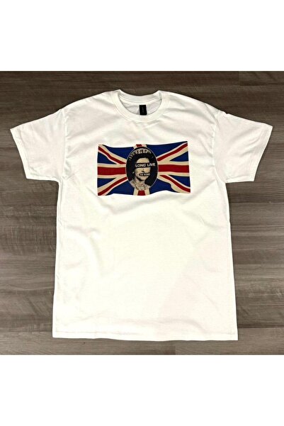 Grafftee Clothing تي شيرت كبير الحجم مطبوع عليه موسيقى البانك روك البريطانية ...