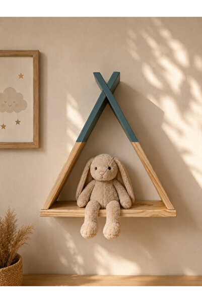 LunaLoveWood Montessori Ahşap Tipi Duvar Rafı - Çocuk & Bebek Odası Dekoratif...