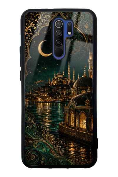 Spoyi Xiaomi Redmi 9 Emerald Bosphorus Palace Design Glossy Phone Case