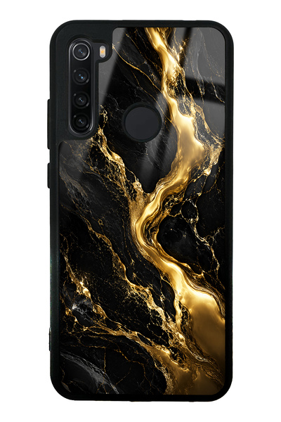 Spoyi حافظة هاتف Xiaomi Redmi Note 8 بتصميم ذهبي لامع