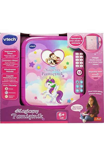V-tech Set Jurnal magic + caiet si pix Vtech, 6 ani+, Roz